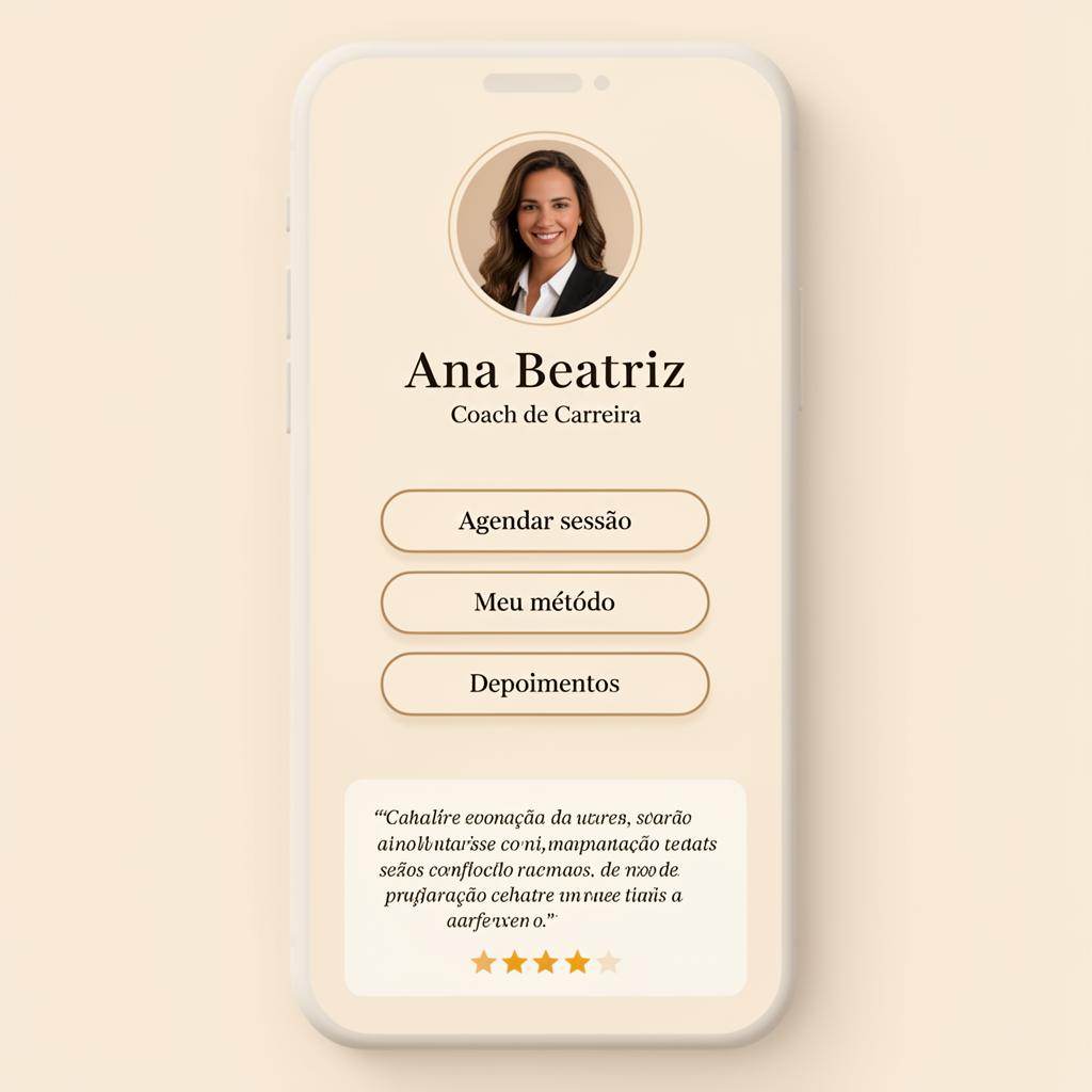 Prévia do template Personal Brand para profissionais e especialistas