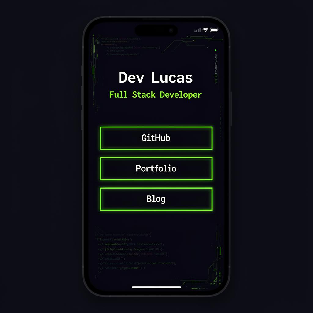 Prévia do template Tech Dark para projetos de tecnologia